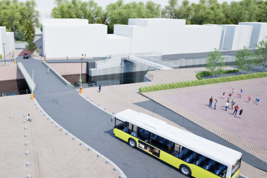 toekomstbeeld van de Baileybrug en Bospoortbrug