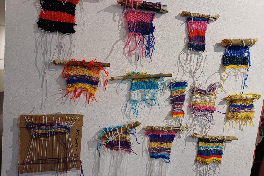 Kunstwerken in de kunstacademie