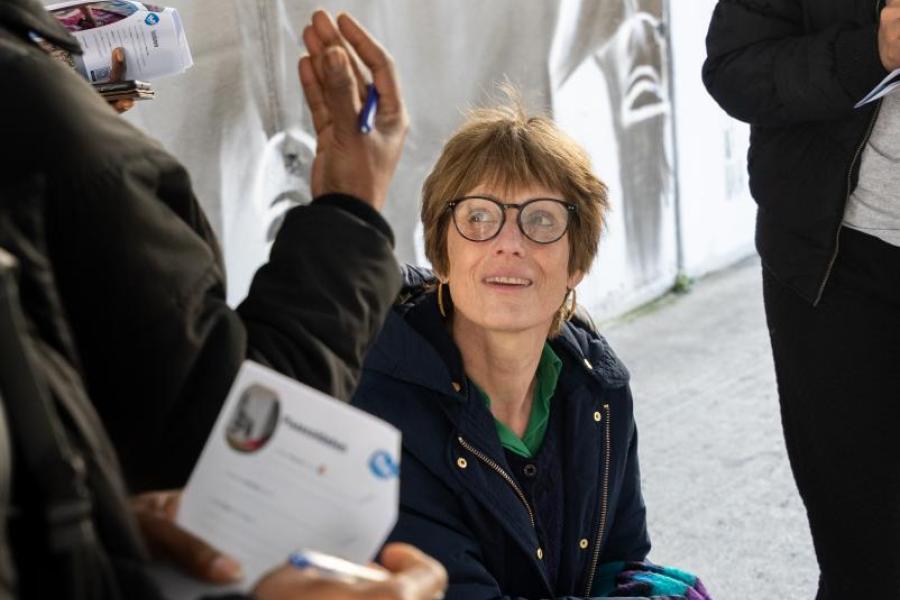 Begeleidster en vrijwilligster Anne