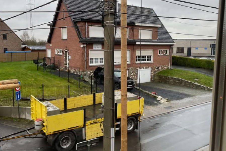 Werken hoogspanningslijn