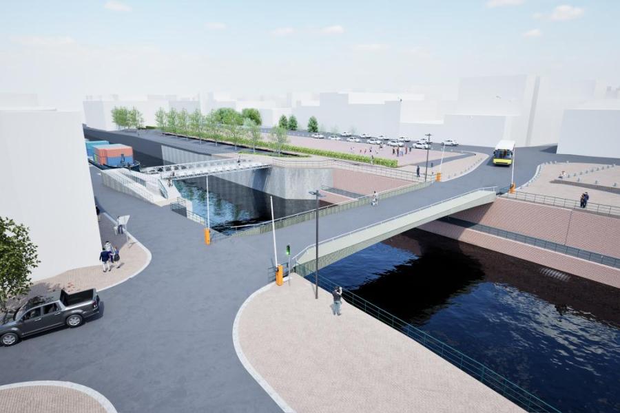 Render Bospoortbrug (c) Vlaamse Waterweg