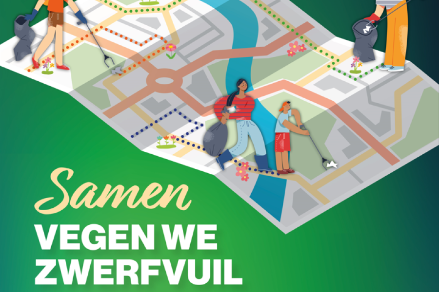 Affiche zwerfvuilactie