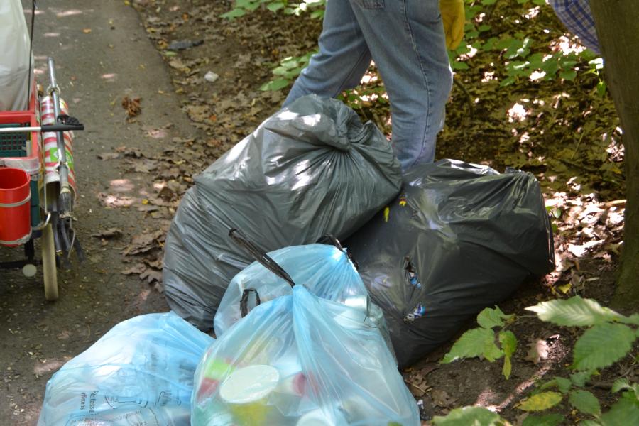 zwerfvuil verzamelen