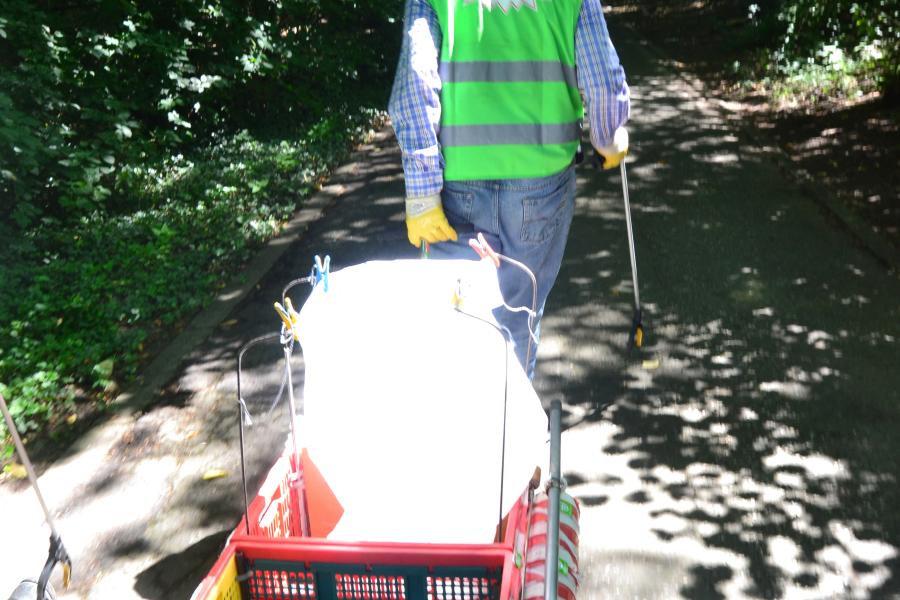 zwerfvuil verzamelen