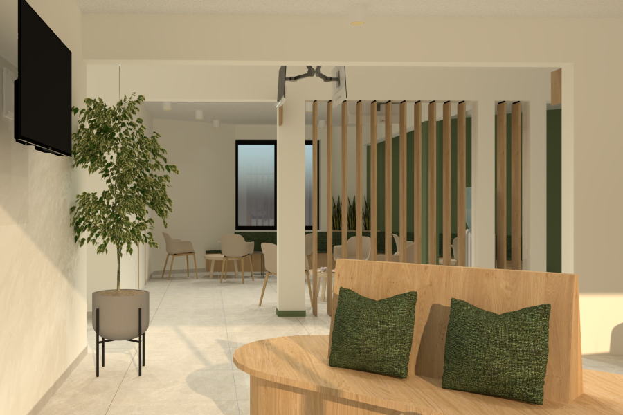 Renders uitbreiding loketten stadhuis