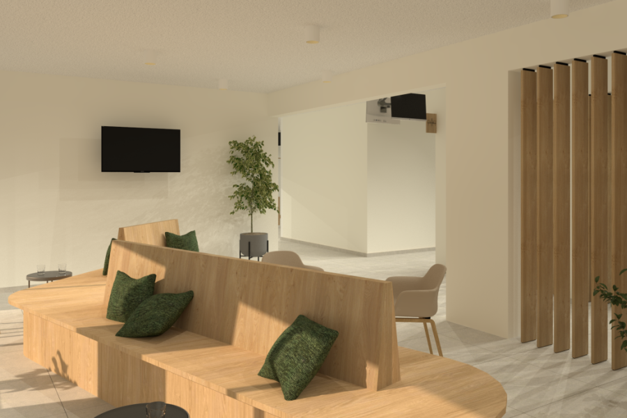 Renders uitbreiding loketten stadhuis