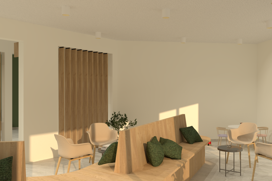 Renders uitbreiding loketten stadhuis