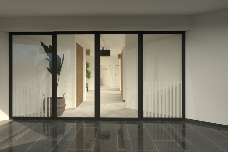 Renders uitbreiding loketten stadhuis