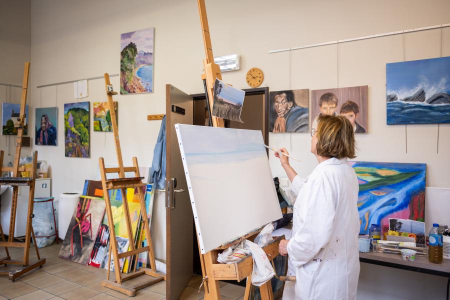 kunstwerken in de kunstacademie