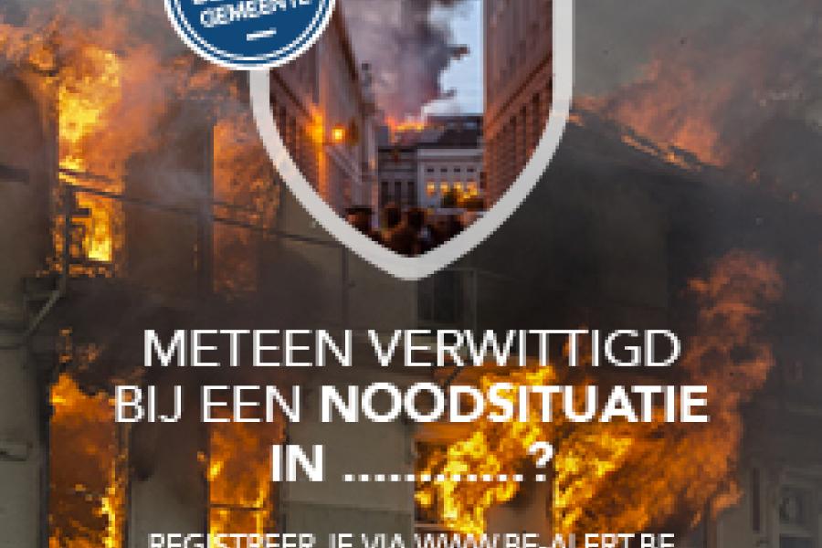 Oproep inschrijven BE-Alert