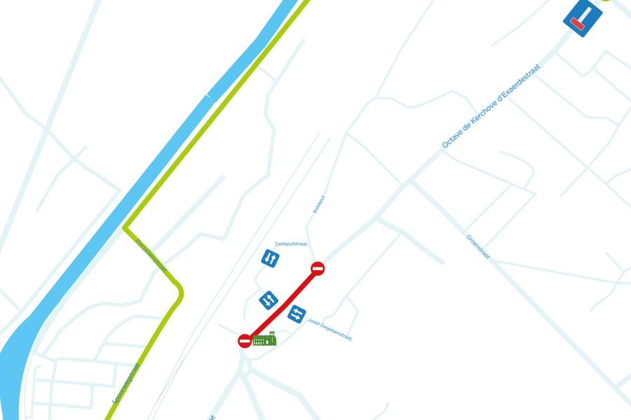 Plan omleiding werken