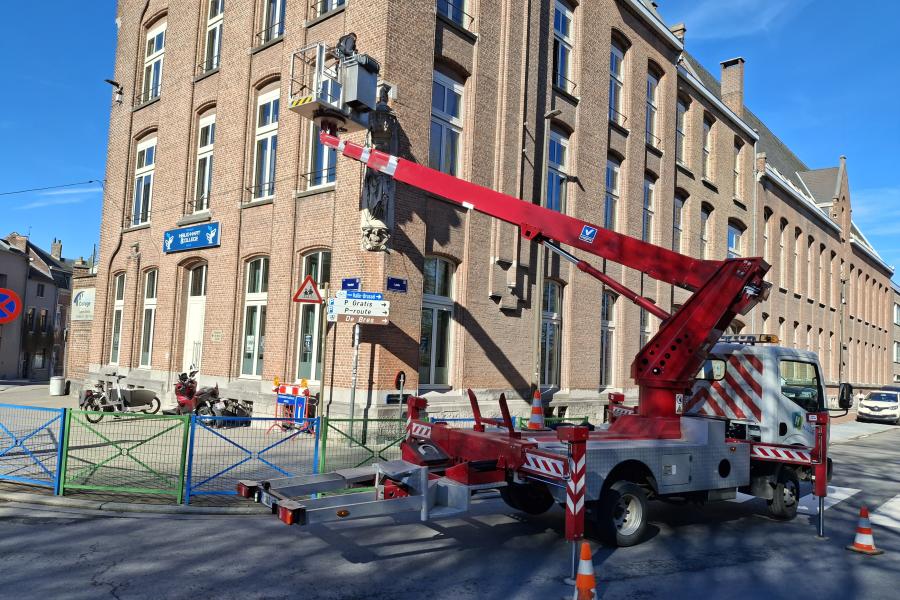 arbeiders aan het werk