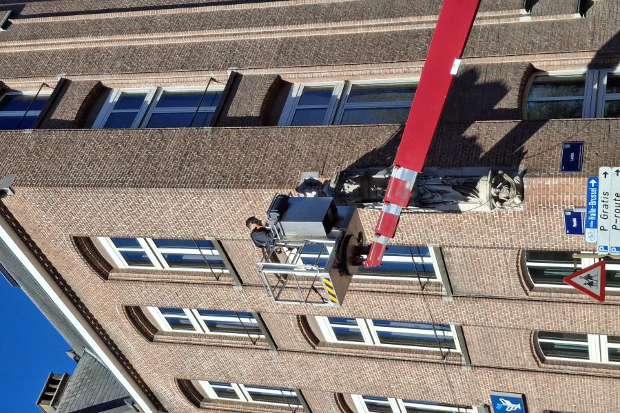 arbeiders aan het werk
