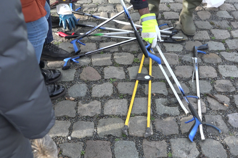 zwerfvuil rapen