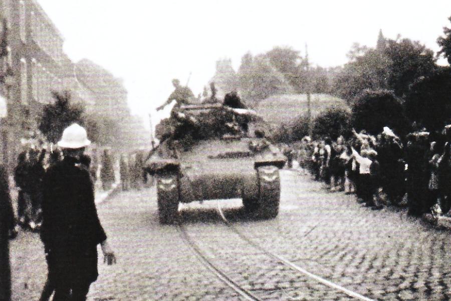 Oude foto bevrijding