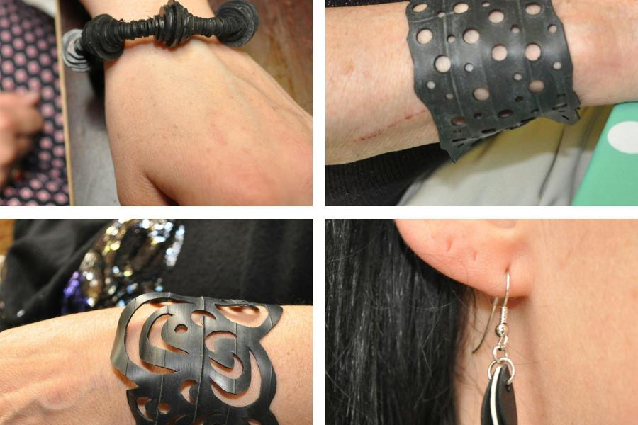 Sieraden van fietsbanden © Avansa Halle-Vilvoorde