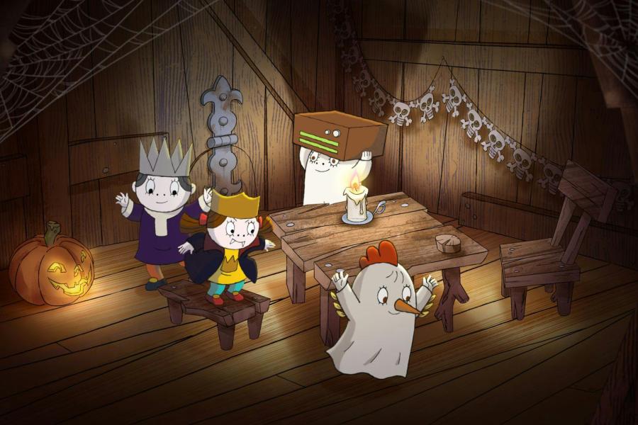 Het kleine spookje Laban spookt weer rond - Animatie © onbekend