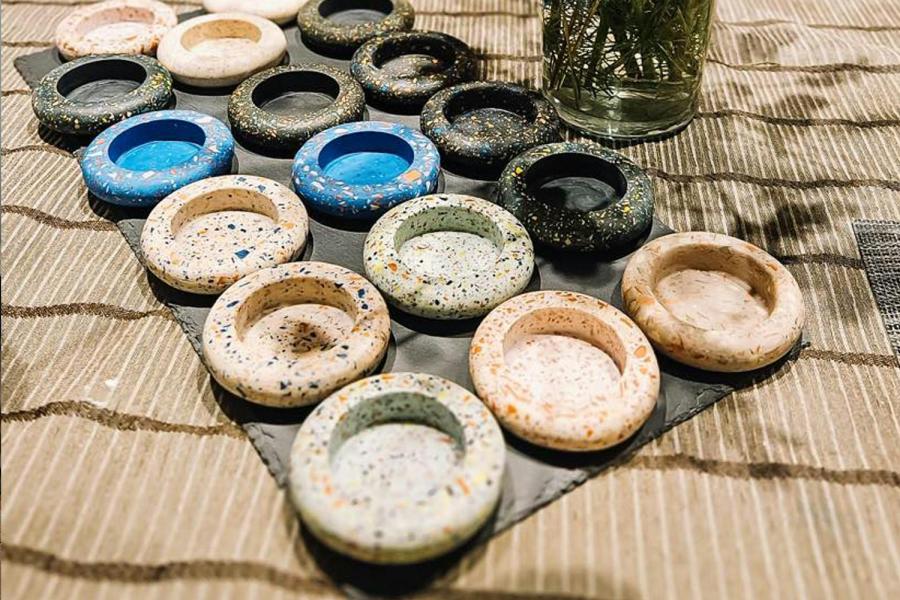Unieke creaties met terrazzo © Celien Waeyaert