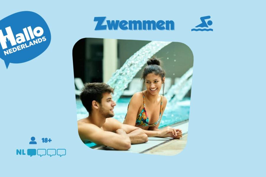 Hallo Nederlands - Zwemmen (18+) © dienst Taal en Inburgering Stad Halle