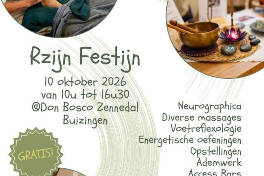 Rzijn Festijn - Een feestelijke dag: sfeer, warme ont-moetingen en gratis workshops © Zelf gecreërd met Canva Pro