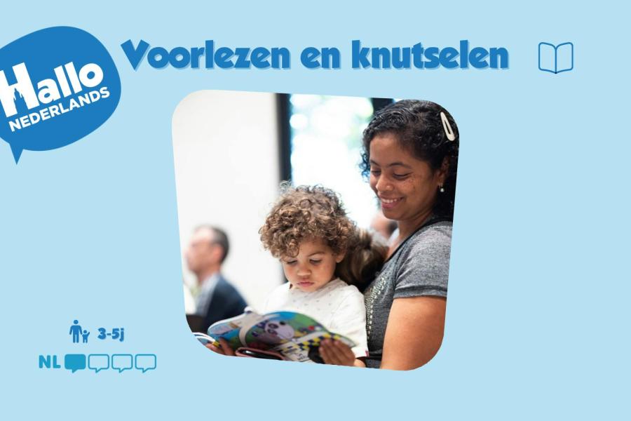 Hallo Nederlands - Voorlezen en knutselen (ouders en kinderen 3-5 jaar) © dienst Taal en Inburgering Stad Halle