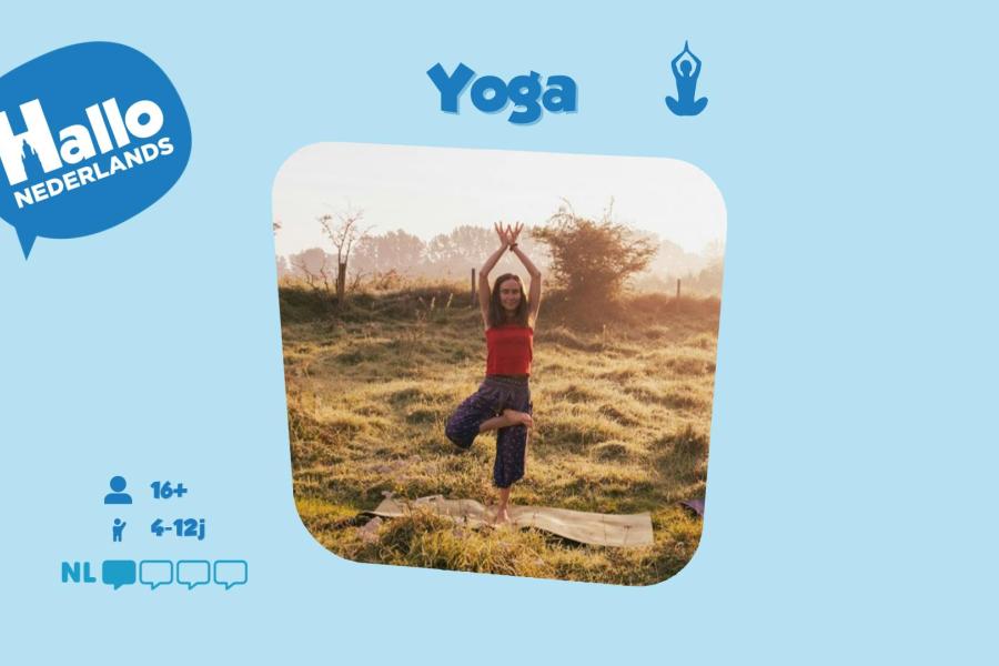 Hallo Nederlands - Yoga (16+ of 4-12) © dienst Taal en Inburgering Stad Halle