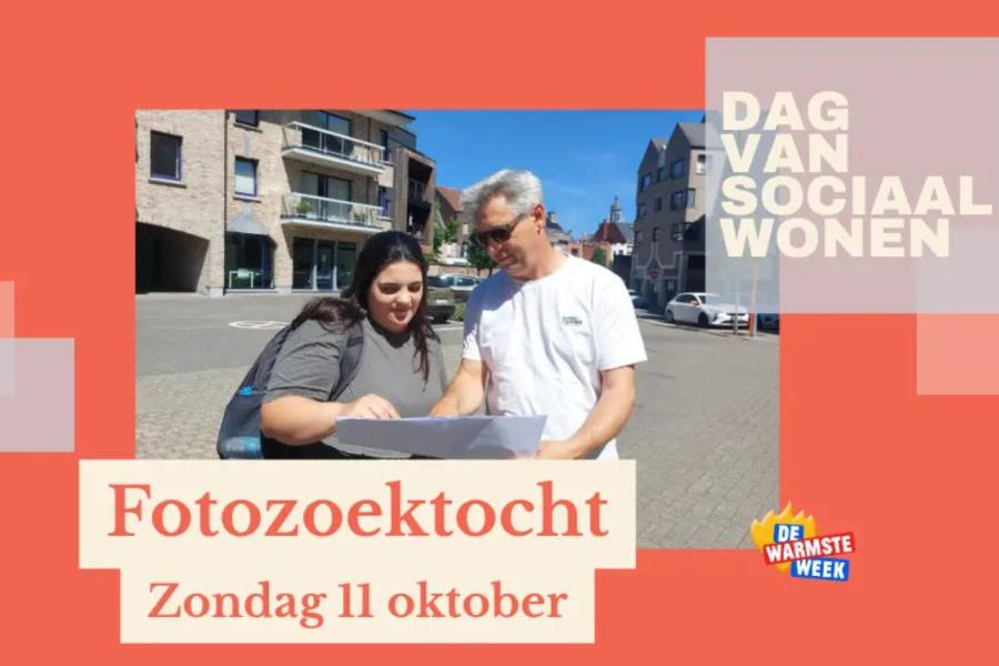 Fotozoektocht Dag van Sociaal Wonen © Woonpunt Zennevallei