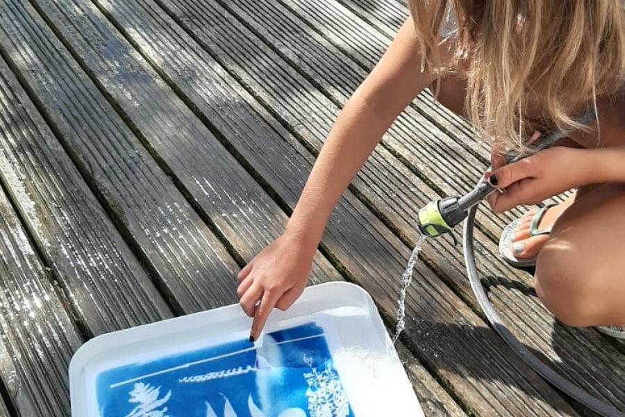 Blauwdrukkunst © Spelenderwijs vzw