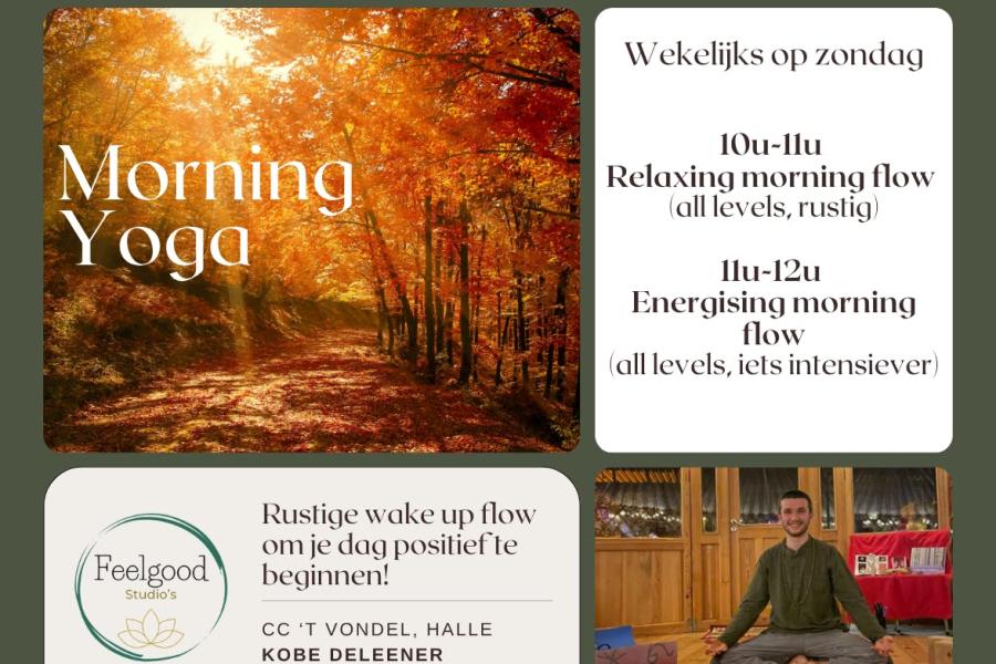 Morning Yoga met Kobe - 2 sessies op zondag © Feelgood Studio's