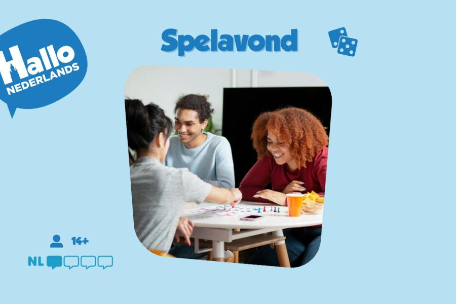 Hallo Nederlands - Spelavond (14+) © dienst Taal en Inburgering Stad Halle