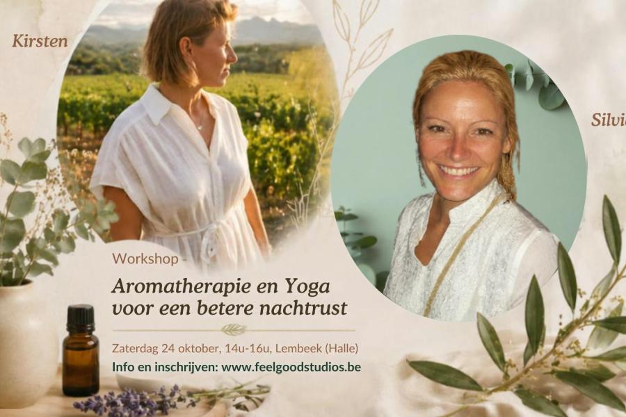 Workshop Aromatherapie en Yoga voor een betere nachtrust 🌙✨ © Feelgood Studio's
