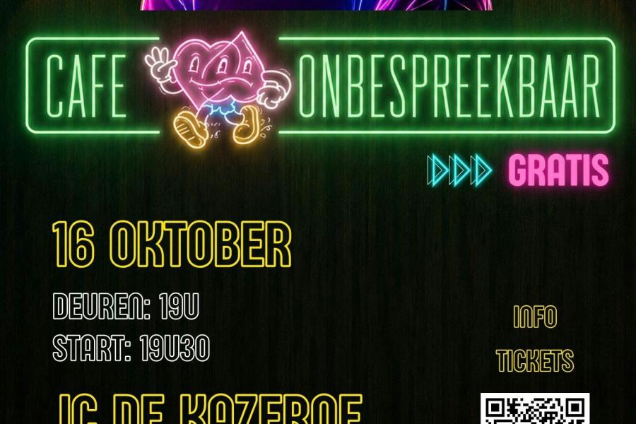 Cafe Onbespreekbaar © Preventiewerking Zennevallei