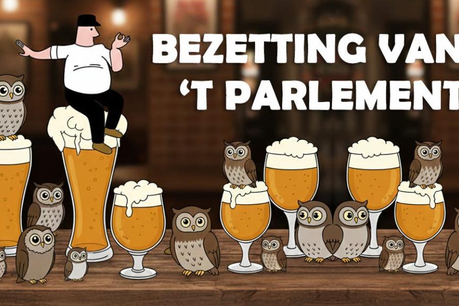 Bezetting van ’t Parlement 2026 © De Lambikstoempers vzw