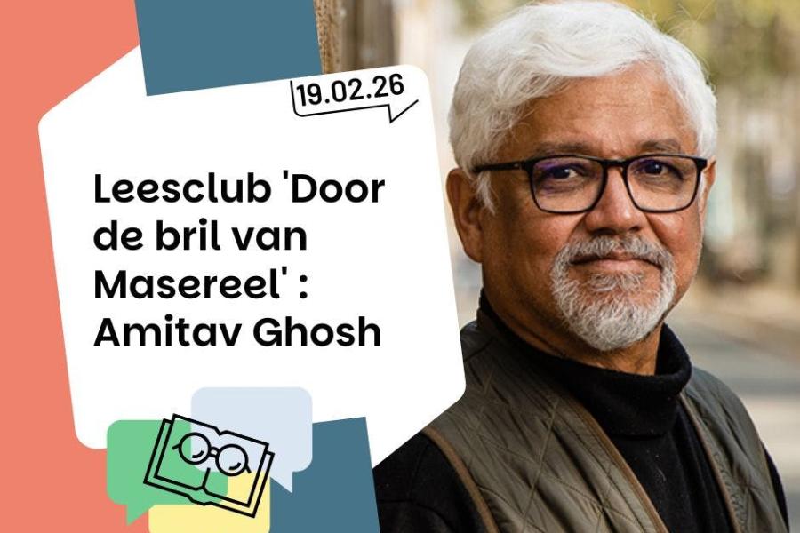 Leesclub 'Door de bril van Masereel' - schrijver Amitav Ghosh © bib