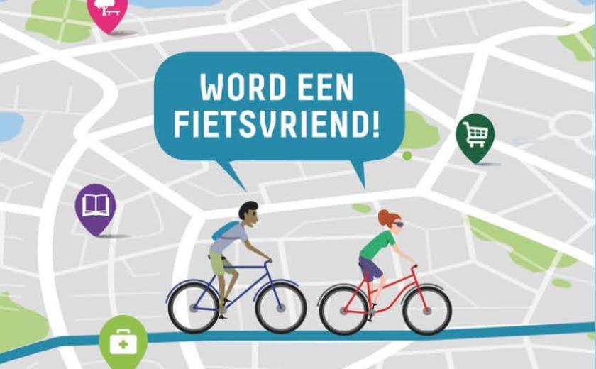 Deel affiche oproep fietsvrienden