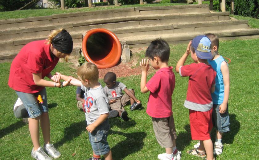 kinderen met monitor