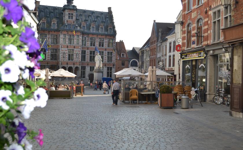 terrassen op de Grote Markt