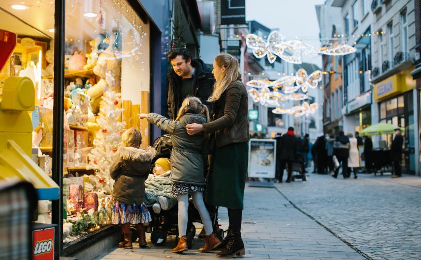Kerstshopping Halle
