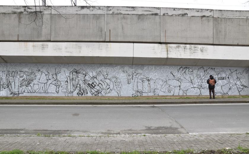 Grafittikunstwerk Paassoldaten