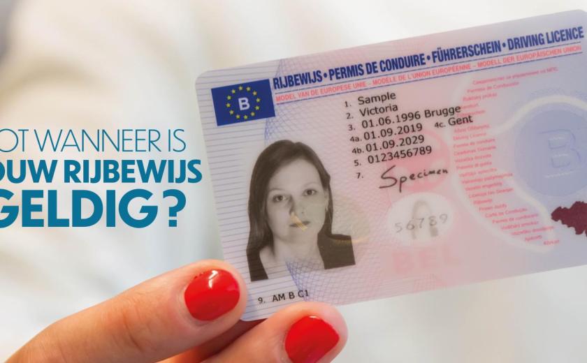 iemand heeft een rijbewijs vast