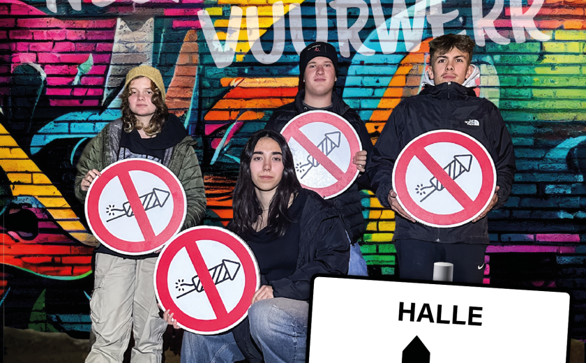 affiche 'neen tegen vuurwerk'