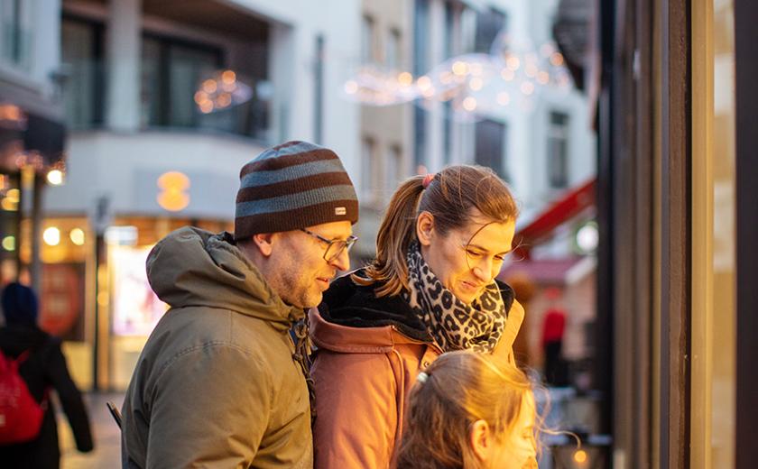 Eindejaarshoppen in Halle