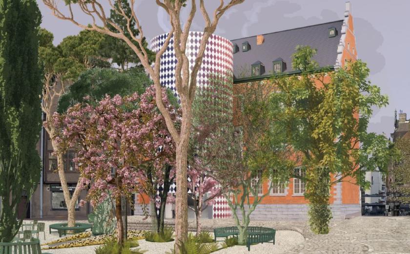 Ontwerp aanbouw historisch stadhuis