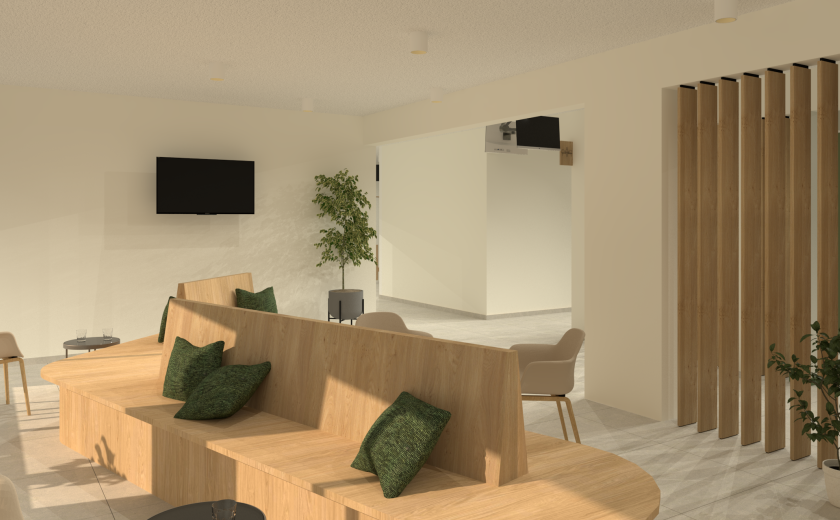 Renders uitbreiding loketten stadhuis