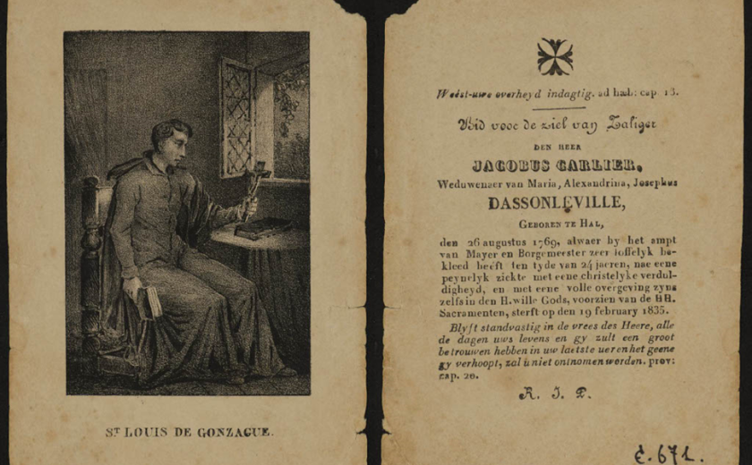 register Jacobus ‘Jacques’ Carlier (de eerste burgemeester van Halle onder Belgisch bewind)