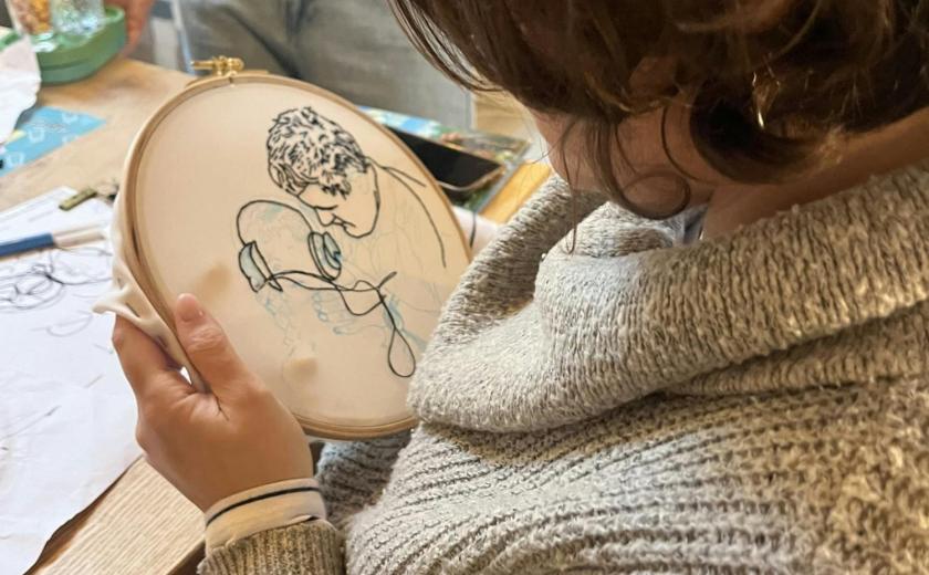 Lijntekeningen borduren © mai.zoku