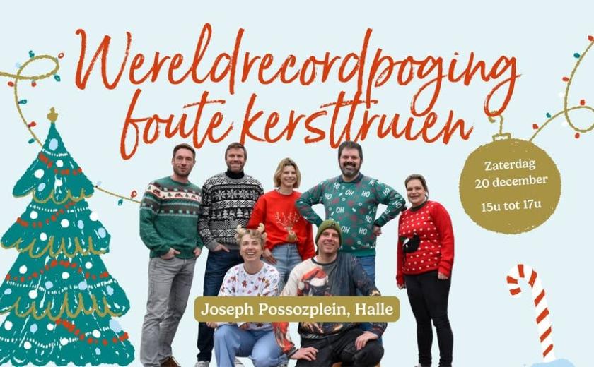 Wereldrecordpoging foute kersttrui © stad halle