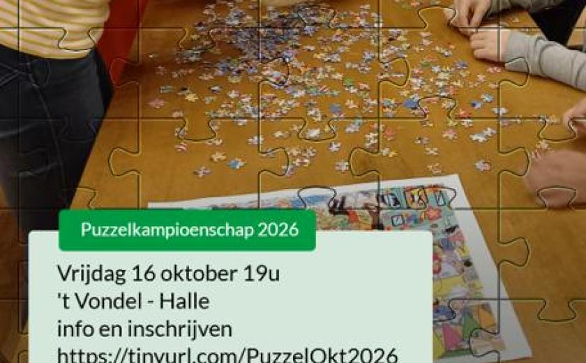 Puzzelkampioenschap 2026 © Gezinsbond VZW