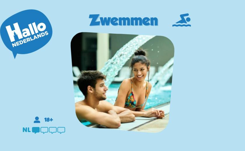 Hallo Nederlands - Zwemmen (18+) © dienst Taal en Inburgering Stad Halle