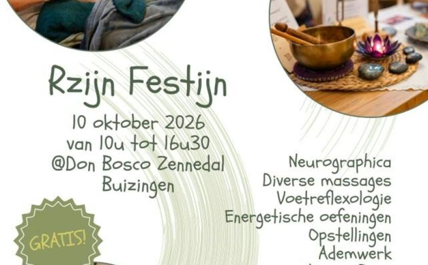 Rzijn Festijn - Een feestelijke dag: sfeer, warme ont-moetingen en gratis workshops © Zelf gecreërd met Canva Pro